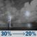 Tonight: Scattered showers and thunderstorms before 1am, then patchy fog and isolated rain showers. Mostly cloudy, with a low around 58. North wind around 1 mph. Chance of precipitation is 30%. New rainfall amounts less than a tenth of an inch possible. Tonight: Scattered Showers And Thunderstorms