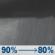 Tonight: Rain showers before 5am. Cloudy, with a low around 39. East wind 6 to 9 mph. Chance of precipitation is 90%. New rainfall amounts between three quarters and one inch possible. Tonight: Rain Showers